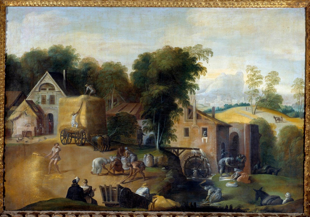 Le vannage du grain Malba od Nicola dell "Abate od Nicolo dell Abate