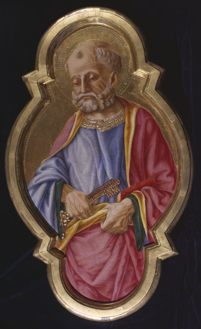 Svatý Petr, kolem 1480-85 od Nicolo di Maestro Antonio dAncona