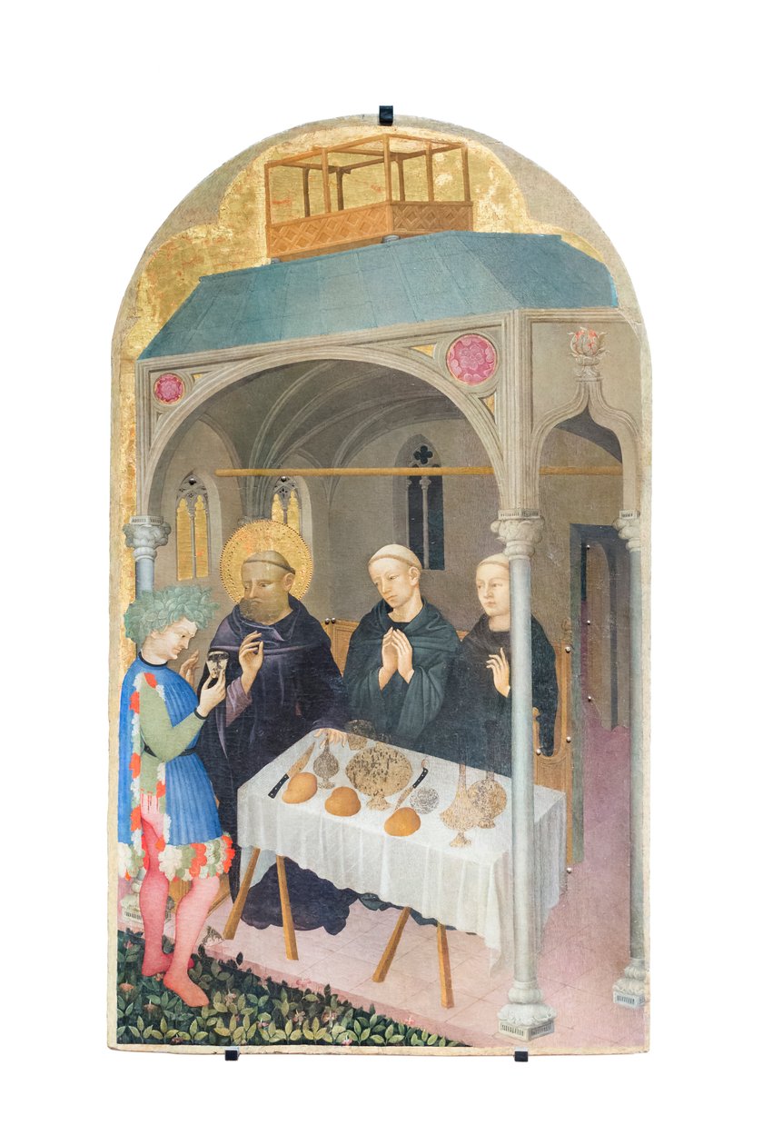 Svatý Benedikt pije otrávené víno od Nicolò di Pietro
