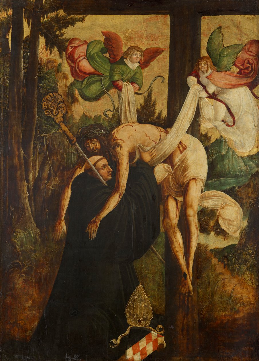 Vision des hl. Bernhard od Niederösterreichischer Maler (Umkreis Meister von Pulkau)