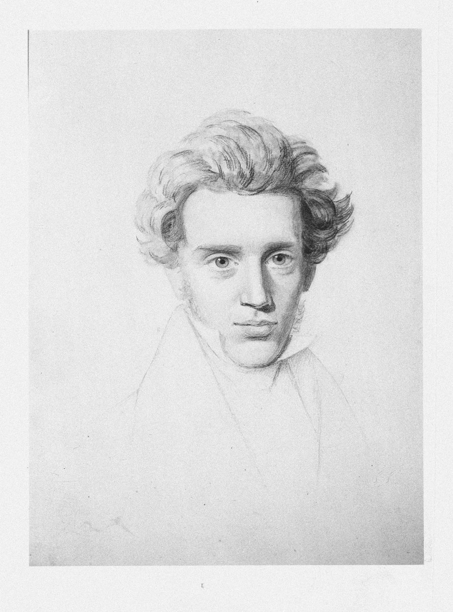 Søren Kierkegaard 1813-1855, asi 1840 od Niels Christian Kierkegaard
