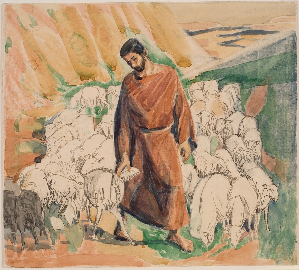 Dobrý pastýř od Niels Larsen Stevns