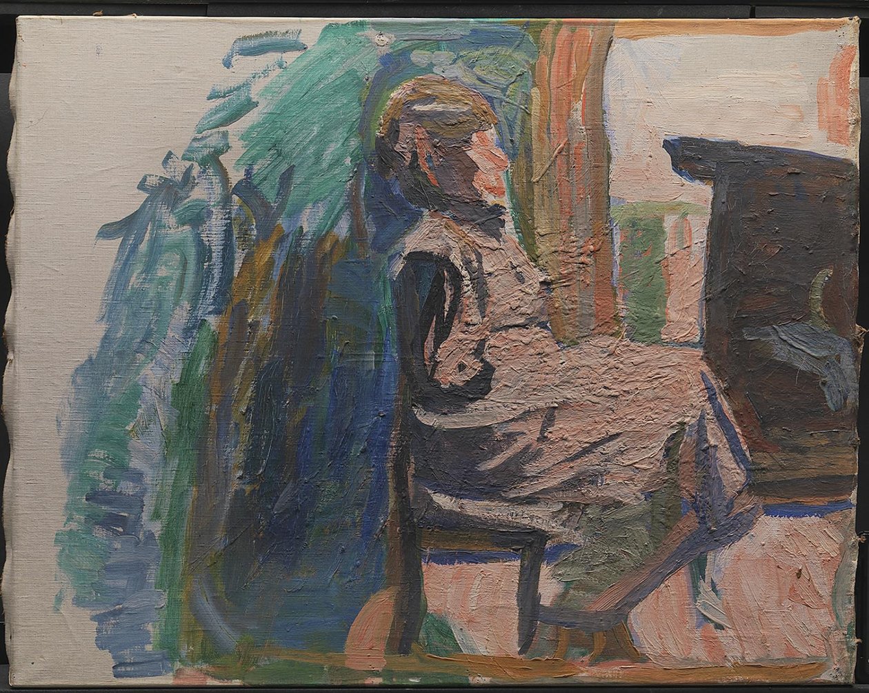 Sedící postava od Niels Larsen Stevns
