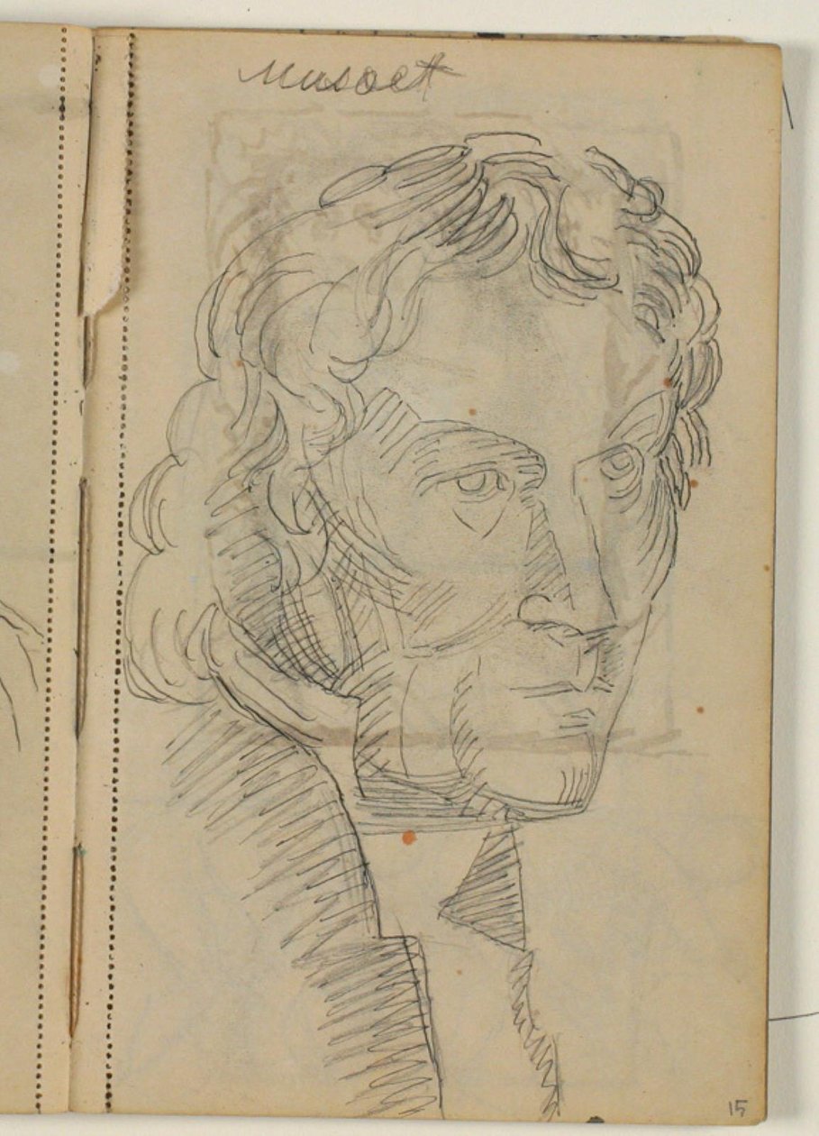 Studie af Thorvaldsen efter Eckersbergs maleri (1814)   1297466   cs       czech Successfully Translated  Original: Gezicht op Maarseveen A View of Maarseveen looking toward (1) Daelwyk (2) Vechthoven (3) & Den Oever / Vüe de Maarseveen regardant vers (1)  od Niels Larsen Stevns