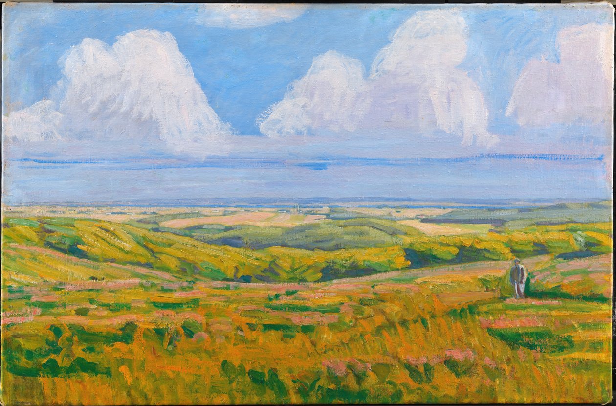 Pohled z Korsdalenu. Hammer Hills od Niels Larsen Stevns