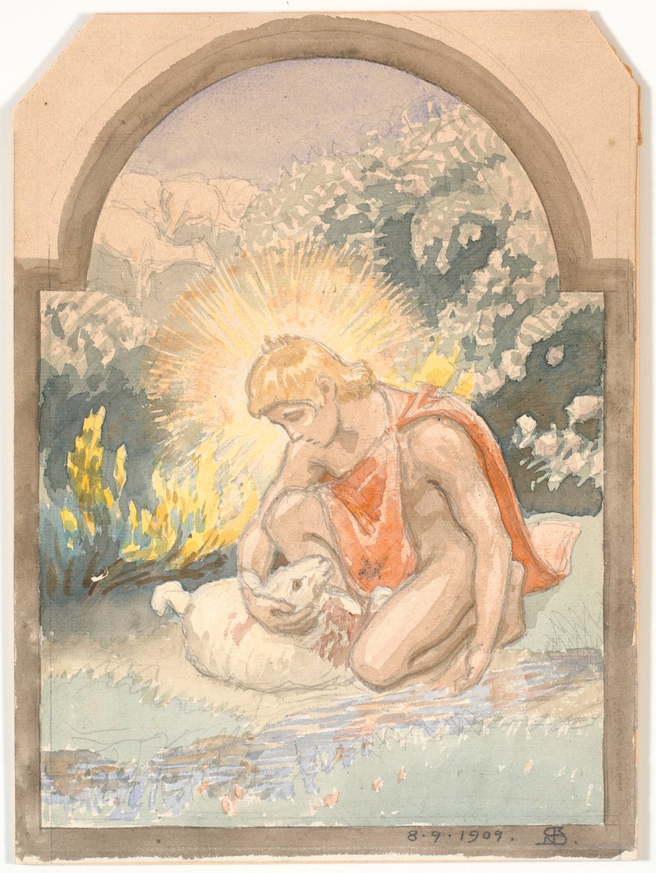 Dobrý pastýř od Niels Skovgaard