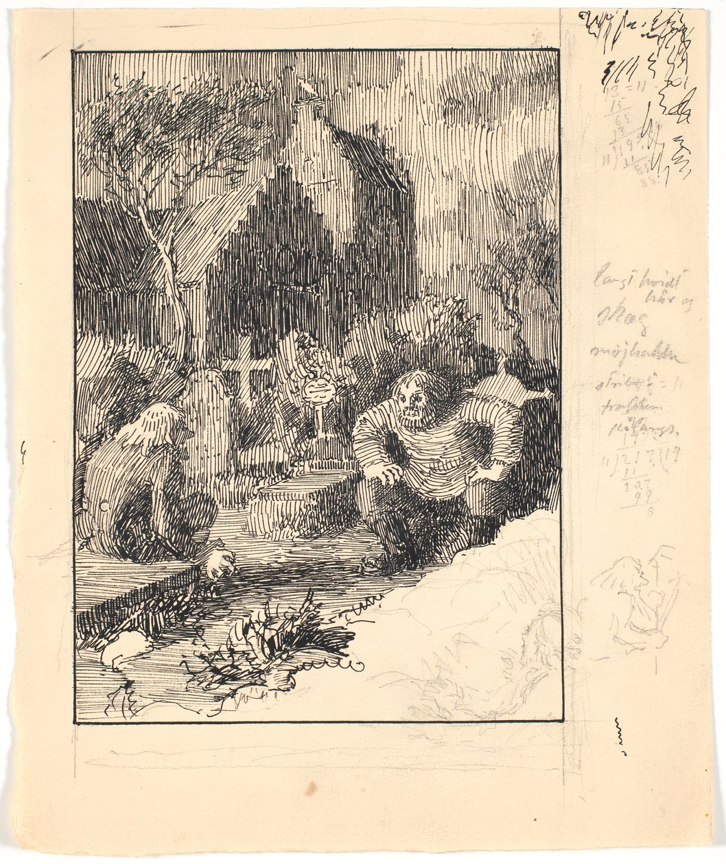 Strandwarslet a Kirkegrimen od Niels Skovgaard