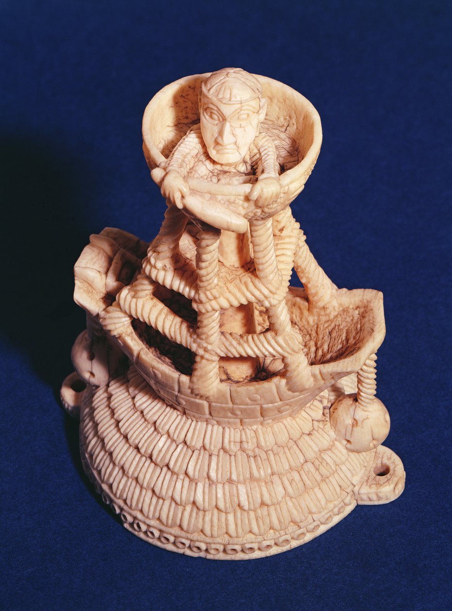 Horní část solného sklepa od mistra heraldické lodi, Nigérie, Bini-Portuguese, cca 1525-1600 od Nigerian