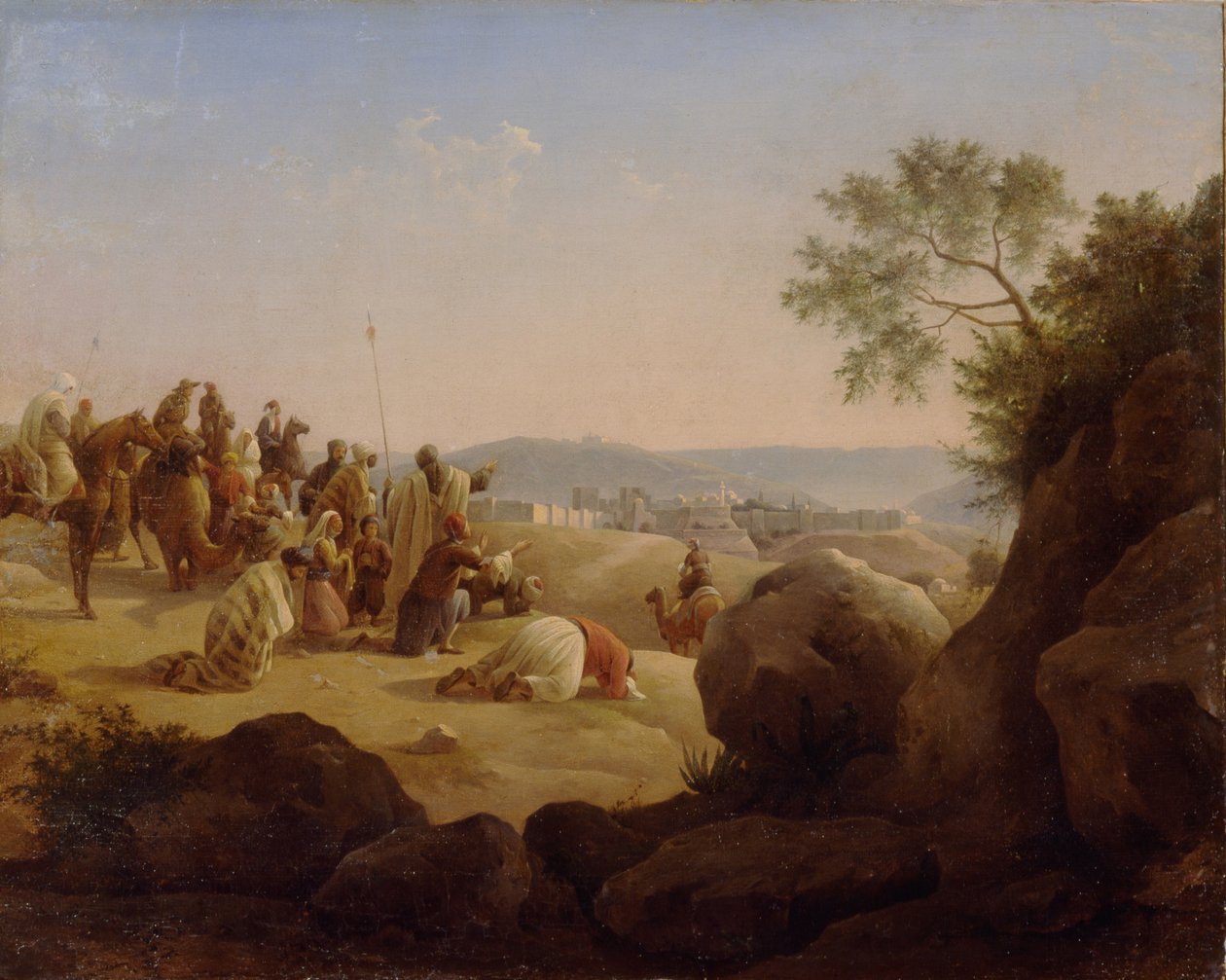 Poutníci před Jeruzalémem, 1831 od Nikanor Grigoryevich Chernetsov