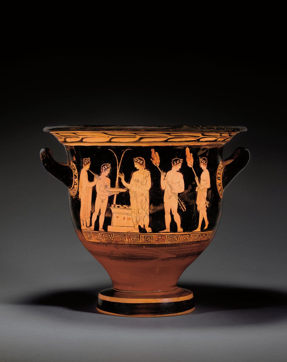 Podkrovní červenofigurový zvon-krater, cca 420-400 př. Kr od Nikias Painter