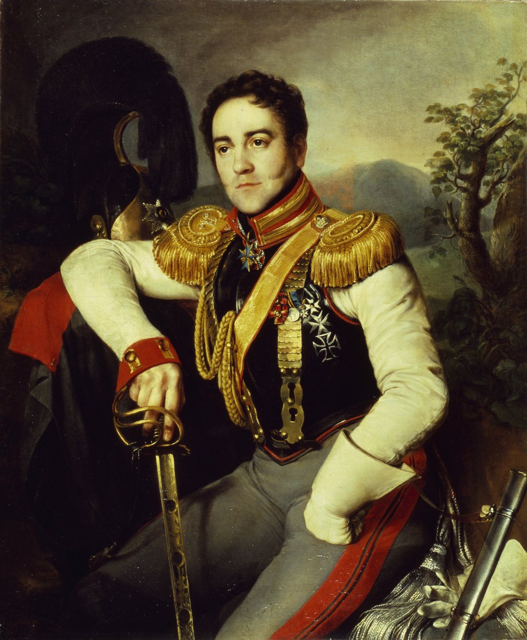 Portrét hraběte Vladimíra Stěpanoviče Apraksina 1796-1833, 1829 od Nikifor Stepanovich Krylov