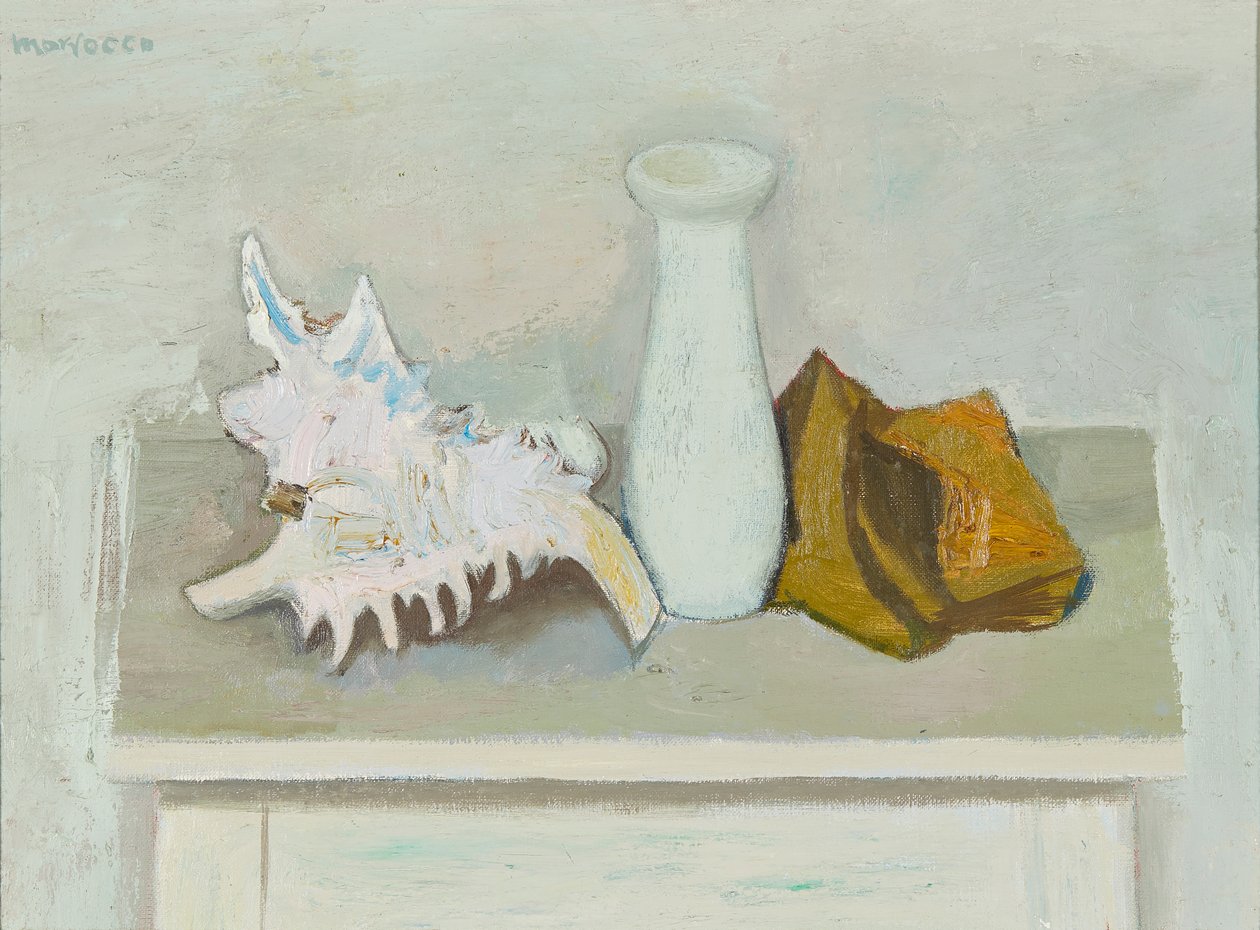 Still Life With Shell (olej na plátně) od Nikifor Stepanovich Krylov