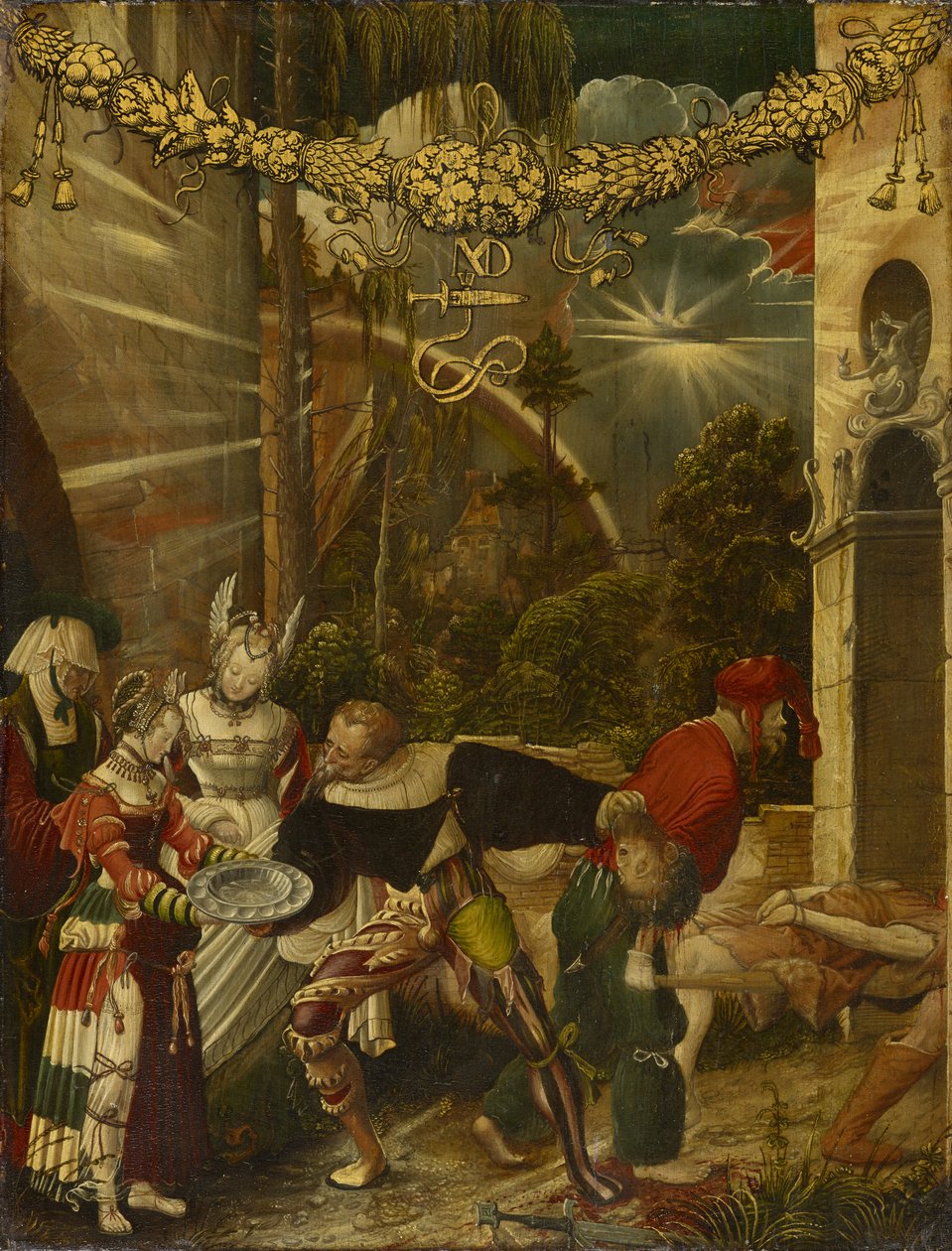 Stětí svatého Jana Křtitele, kolem roku 1517 (olej na borovém dřevě) od Niklaus Manuel