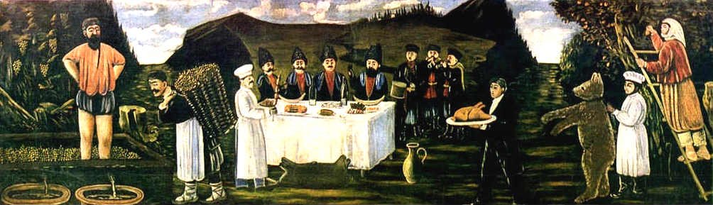 Hostina v době vinobraní od Niko Pirosmani