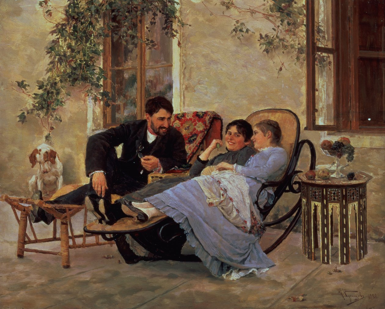 Po večeři, 1888 od Nikolai Dmitrievich Kuznetsov