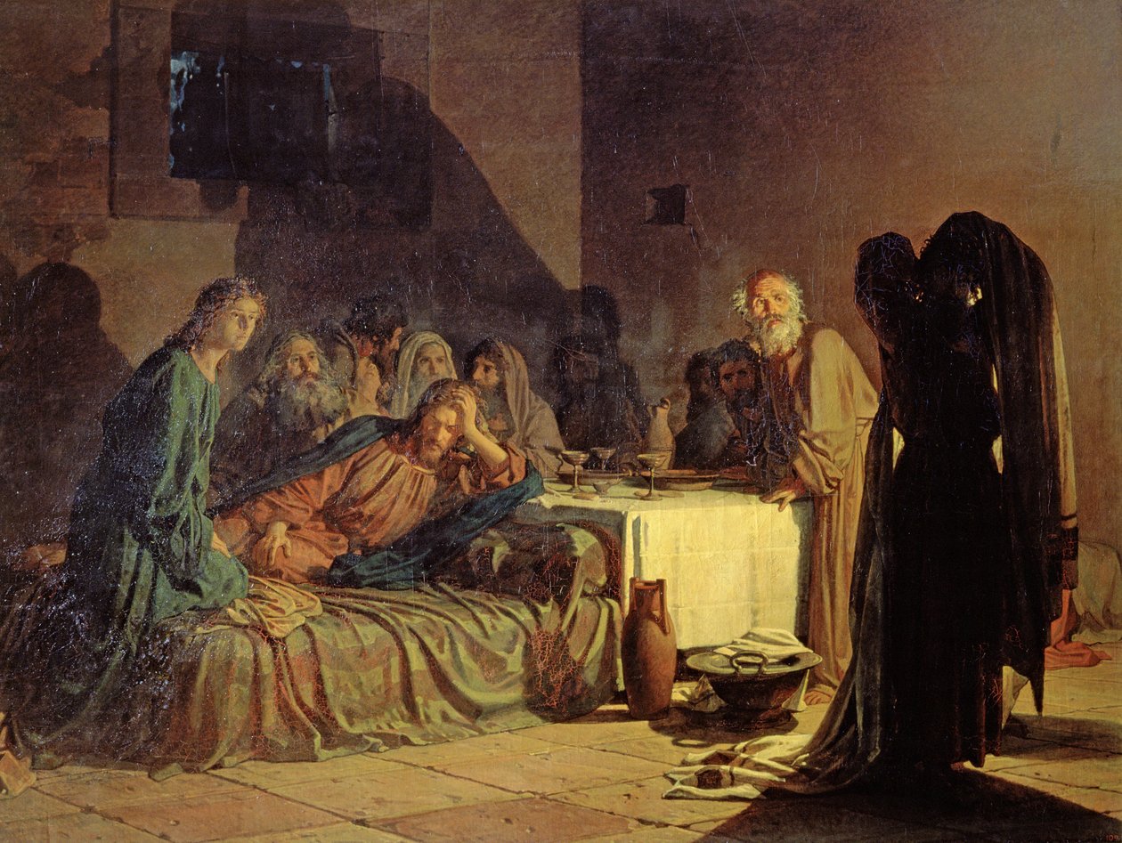 Poslední večeře, 1863 od Nikolai Nikolaevich Ge