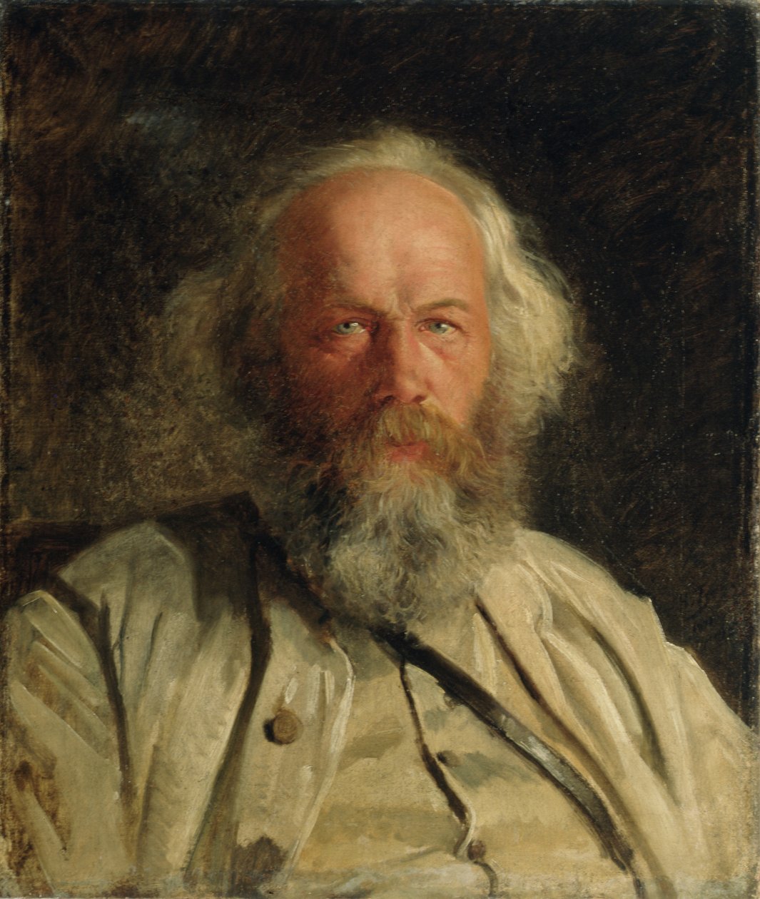 Portrét Michaila Alexandroviče Bakunina (1814-76) 1871 od Nikolai Nikolajevitch Gay