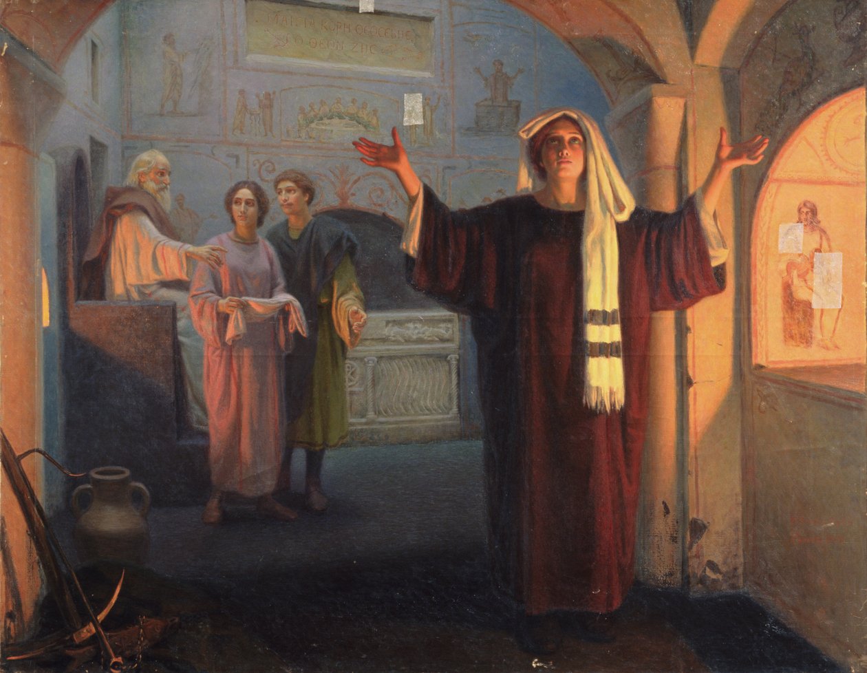 V katakombách, 1900 od Nikolai Nikolayevich Alexandrov