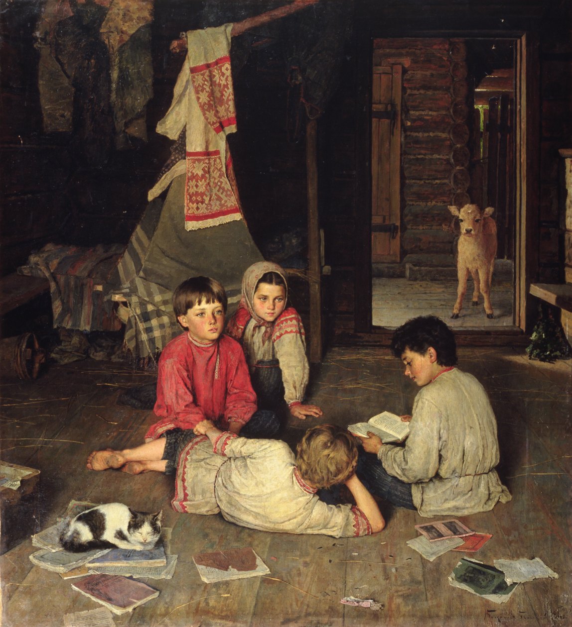 Nová pohádka, 1891 od Nikolai Petrovich Bogdanov Belsky