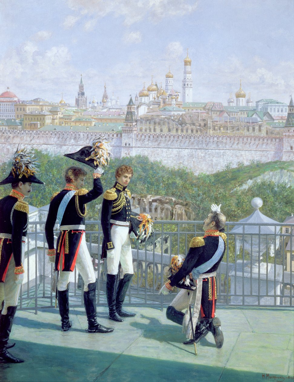 Pruský král Friedrich Wilhelm II. (1744-97) děkující Moskvě, 1896 od Nikolai Sergeyevich Matveyev