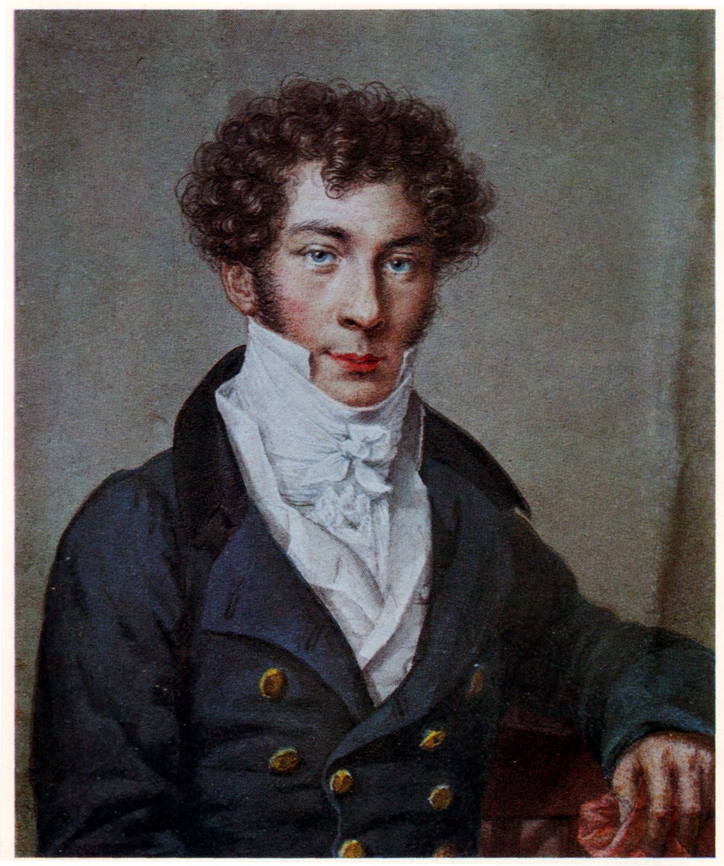 Portright ruského básníka Konstantina Batyushkova, 1815 od Nikolai Utkin