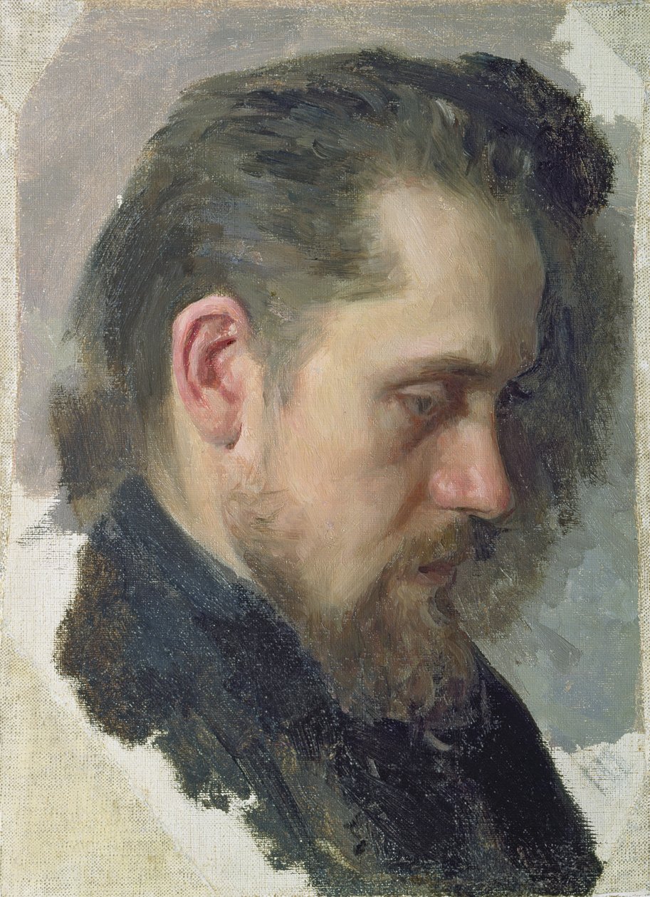 Portrét autora Nikolay Pomyalovsky, 1860 od Nikolai Vasilievich Nevrev