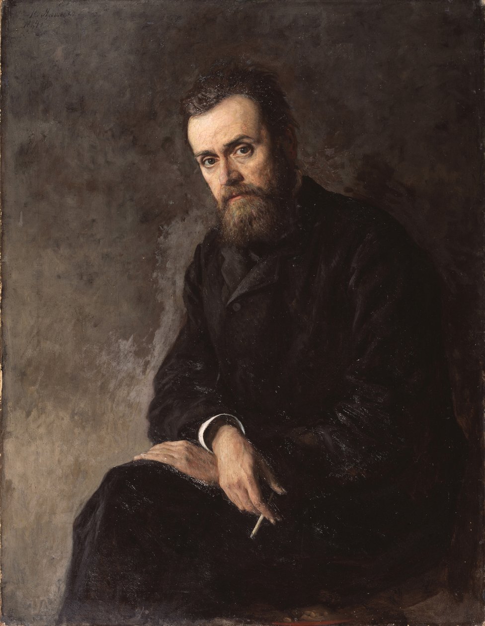 Portrét autora Gleba Uspenského 1843-1902, 1884 od Nikolai Aleksandrovich Yaroshenko