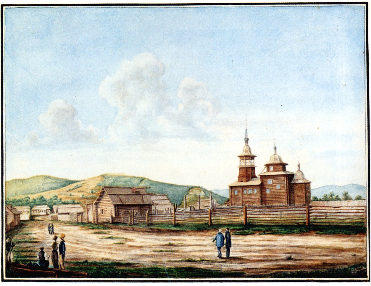 Kostel v Chitě, 1829-1839 od Nikolai Alexandrovich Bestuzhev