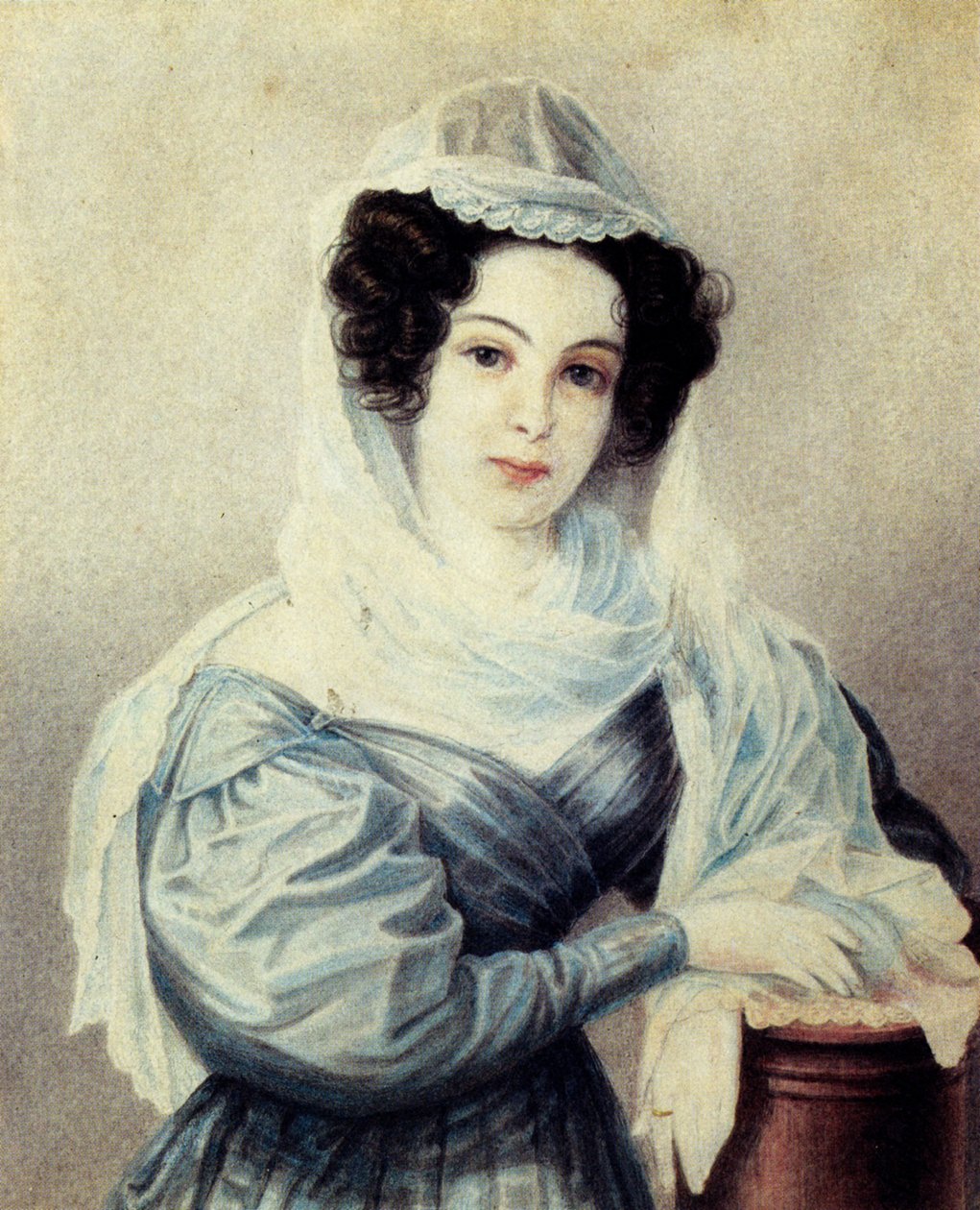 Portrét Camilly Ivseva Le Danti: 1908-19, manželka prosince Vasilij Ivsev, 18 od Nikolai Alexandrovich Bestuzhev