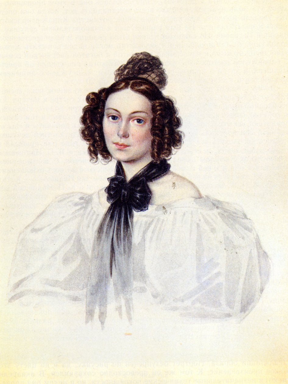 Portrét Camilly Ivseva Le Danti: 1908-19, manželka prosince Vasilij Ivsev, 181 od Nikolai Alexandrovich Bestuzhev