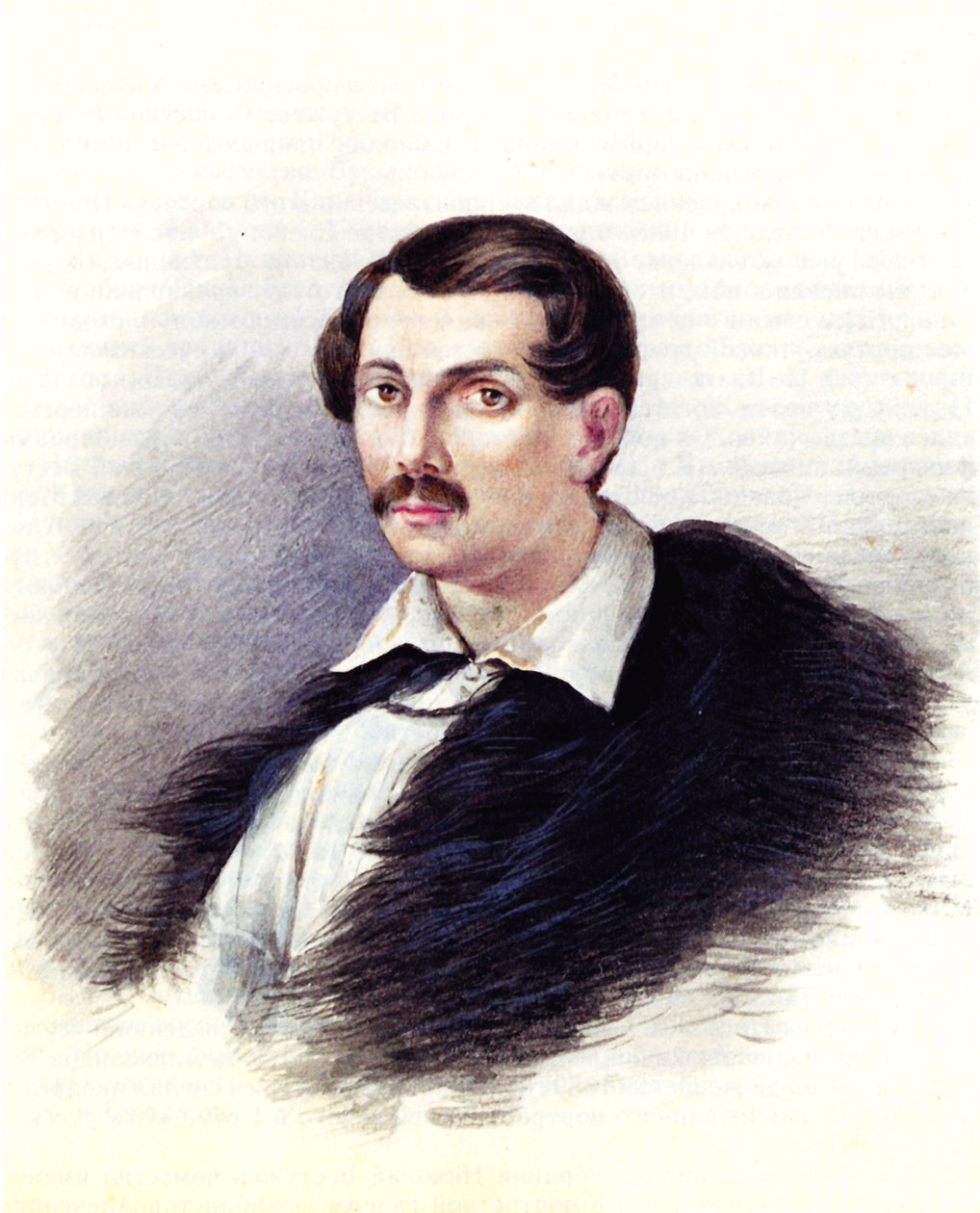 Portrét děkabristy Alexandra Alexandroviče Bestuževa 1797-1837, 1839 od Nikolai Alexandrovich Bestuzhev