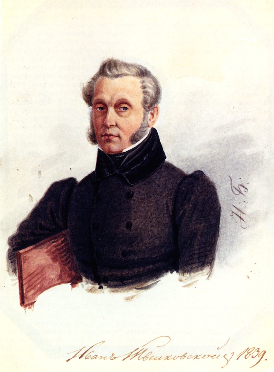 Portrét děkabristy Ivana Povalo-Shveikovského 1787-1845, 1839 od Nikolai Alexandrovich Bestuzhev