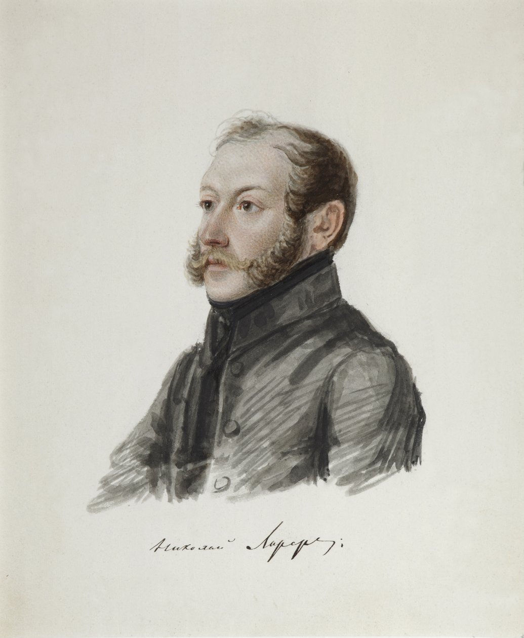 Portrét děkabristy Nikolaje Lorera 1794-1873, 1832-1833 od Nikolai Alexandrovich Bestuzhev