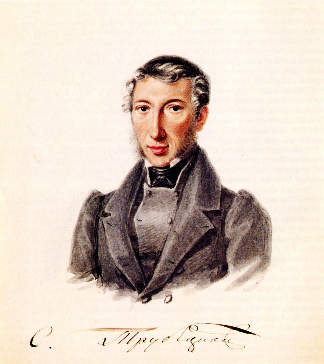 Portrét děkabristického prince Sergeje Petroviče Trubetskoye 1790-1860, 1839 od Nikolai Alexandrovich Bestuzhev