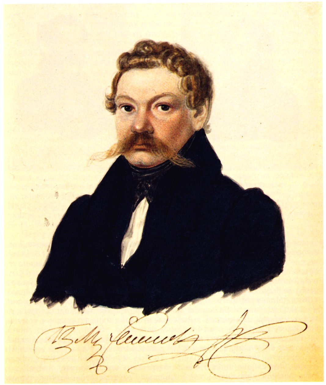 Portrét děkabristy Petra Mukhanova 1799-1854, 1832-1833 od Nikolai Alexandrovich Bestuzhev