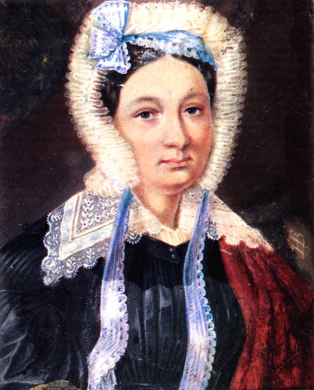 Portrét Marie Kazirovny Jušnevské 1790-1863, manželky Decembristy Alexandra Jušnevského, 1830-1839 od Nikolai Alexandrovich Bestuzhev