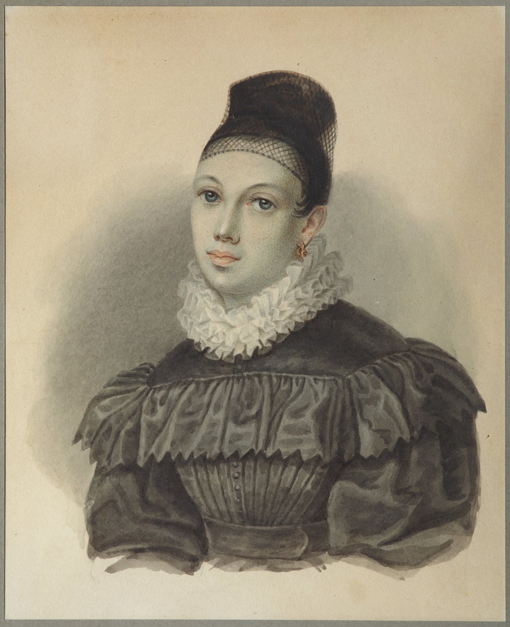 Portrét Jelizavety Petrovna Naryshkiny 1801-1867, 1832 od Nikolai Alexandrovich Bestuzhev