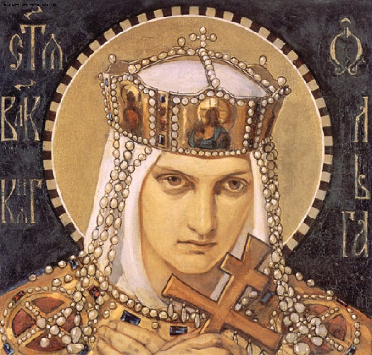 Svatá Olga, princezna z Kyjeva, druhá polovina 19. století. od Nikolai Alexandrovich Bruni