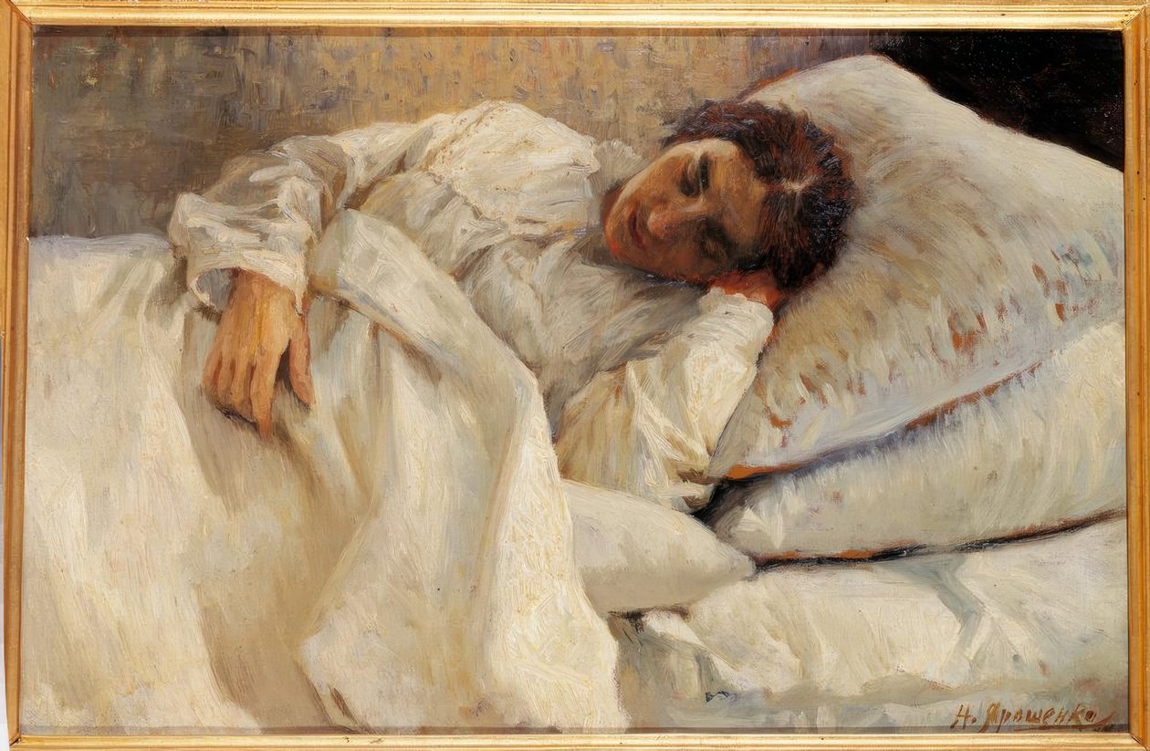 Spící dívka od Nikolai Alexandrowitsch Jaroschenko