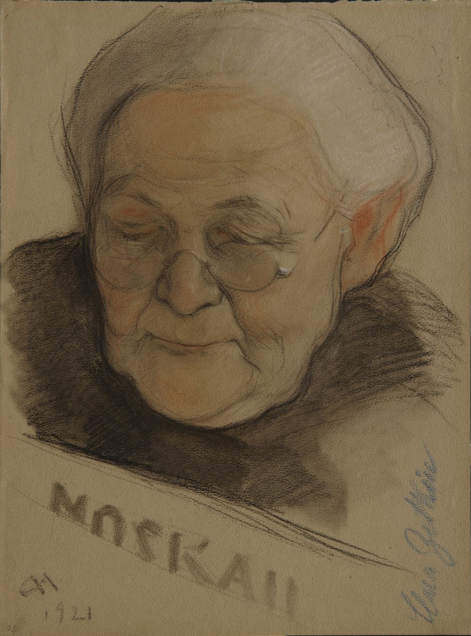 Portrét Clary Zetkinové 1857-1933, 1921 od Nikolai Andreevich Andreev