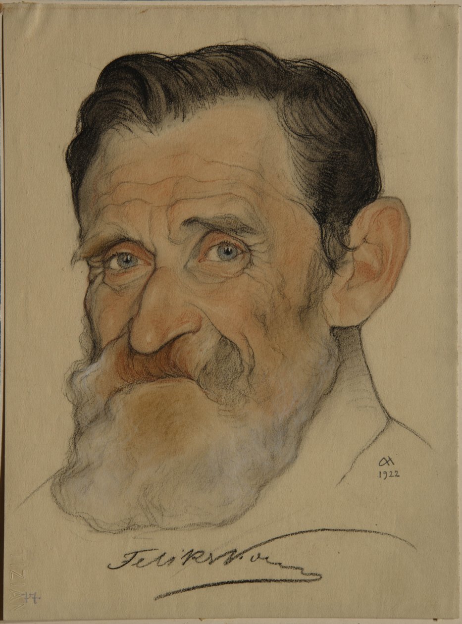 Portrét Felixe Jakovleviče Cohna 1864-1941, 1922 od Nikolai Andreevich Andreev