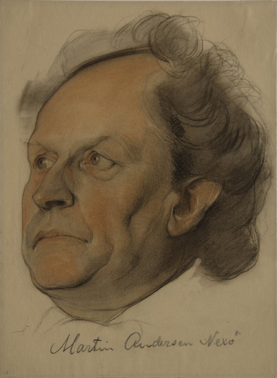 Portrét Martina Andersena Nexø 1869-1954, 1922 od Nikolai Andreevich Andreev