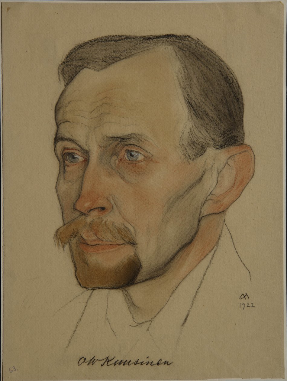 Portrét Otto Wilhelma Wille Kuusinena 1881-1964, 1922 od Nikolai Andreevich Andreev