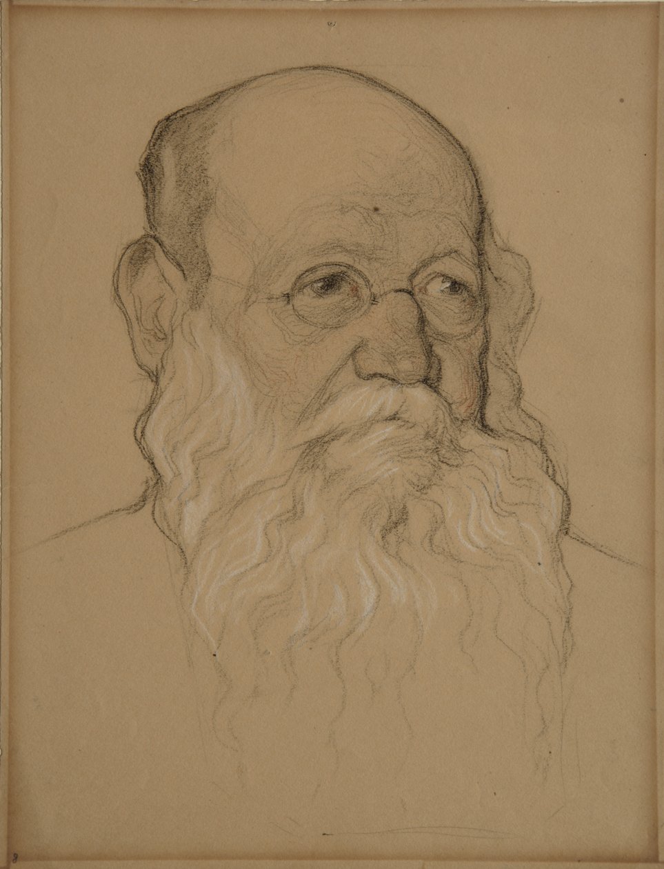 Portrét revolučního hraběte Petra A. Kropotkina 1842-1921, 1920-1921 od Nikolai Andreevich Andreev