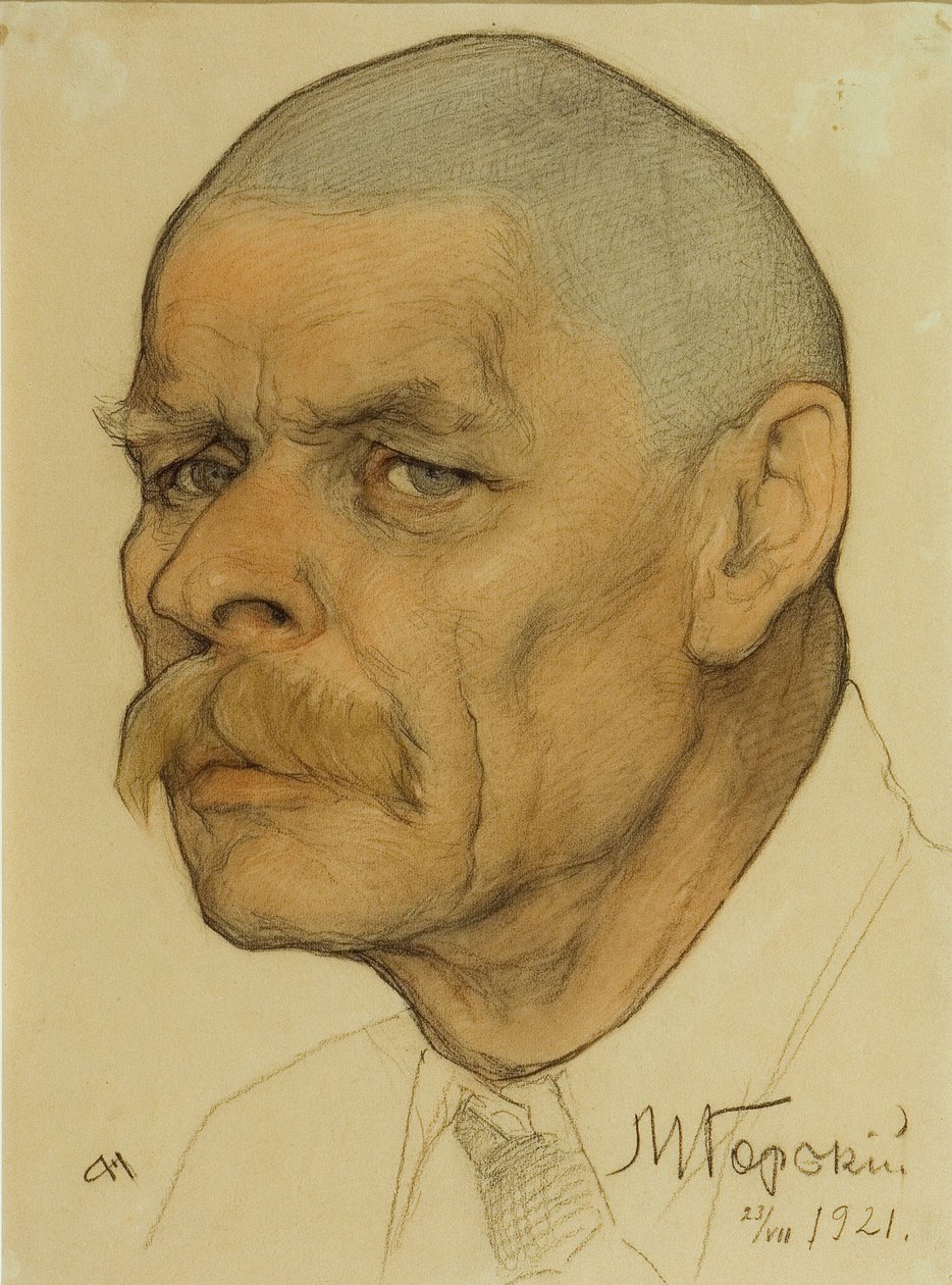 Portrét autora Maxima Gorkého 1868-1939, 1921 od Nikolai Andreevich Andreev