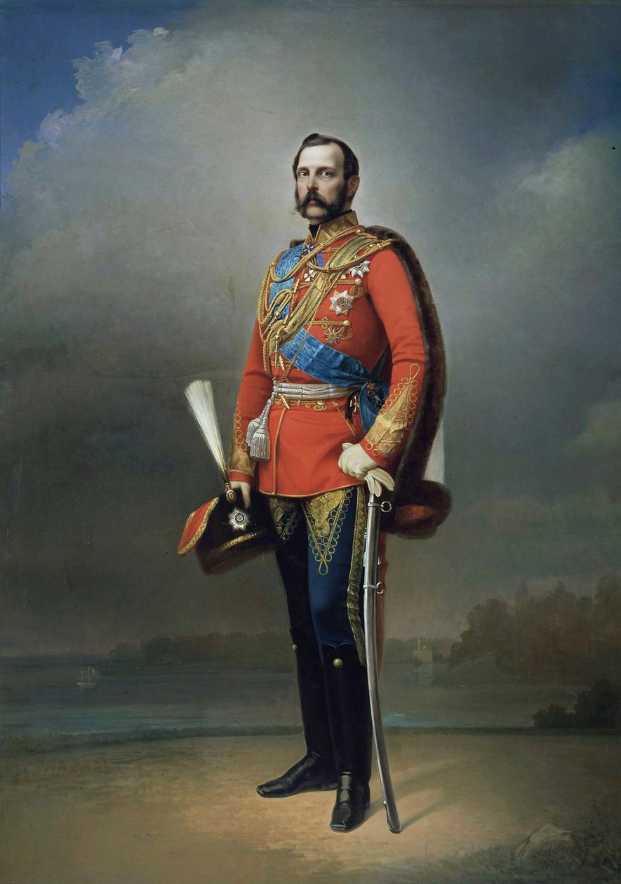 Portrét císaře Alexandra II., 1818-1881, 1873. od Nikolai Andreevich Lavrov