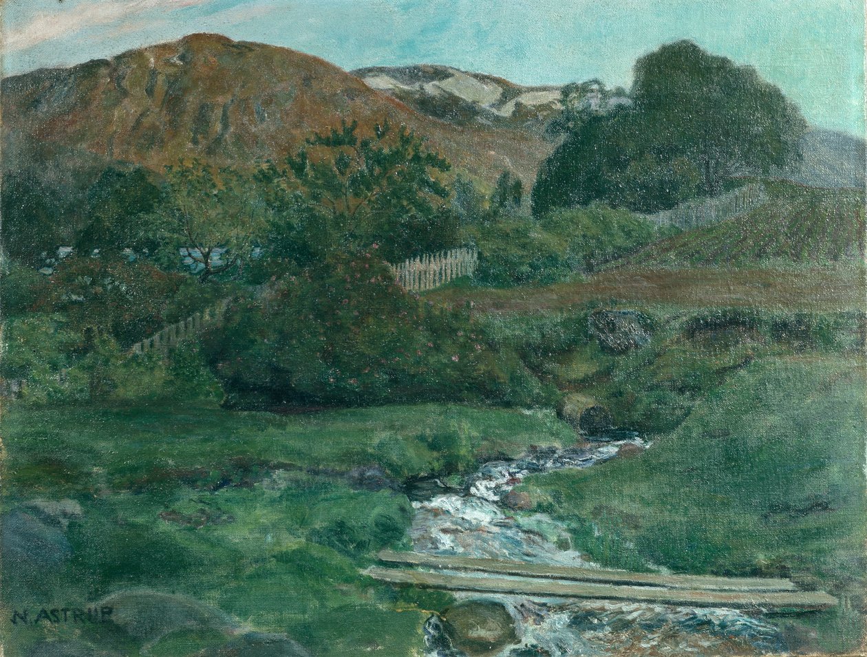 Jasná červnová noc v Jolsteru, kolem roku 1907 od Nikolai Astrup