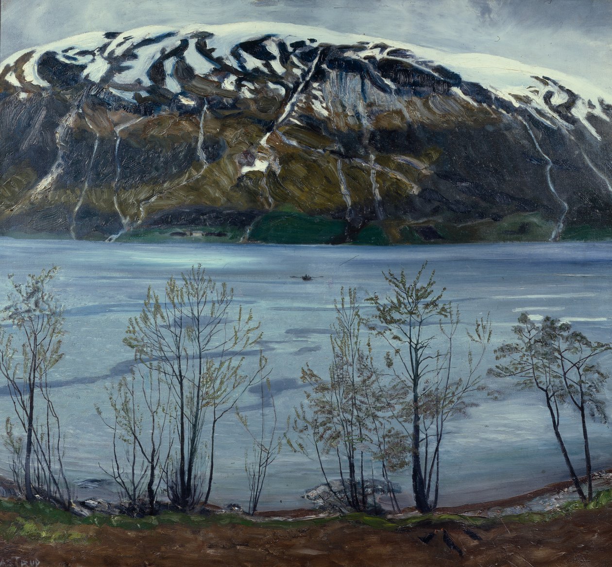 Šedý jarní večer od Nikolai Astrup