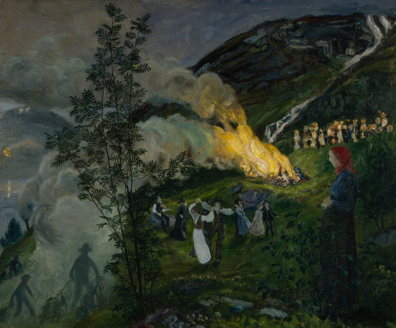 Svatojánský oheň od Nikolai Astrup