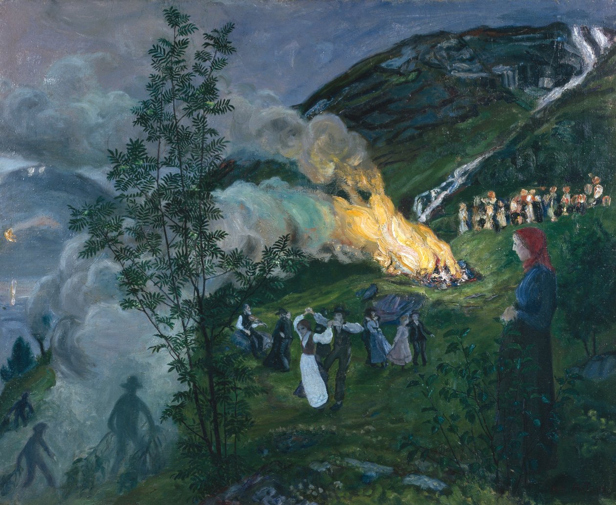 Svatojánský oheň od Nikolai Astrup